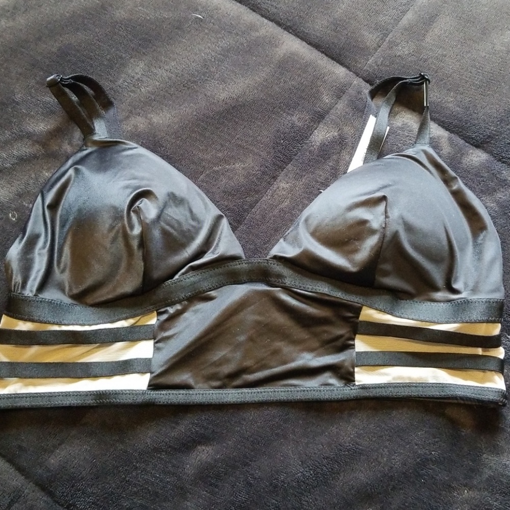 Victoria's Secret padded satin long line bralette - Picture 2 of 5
